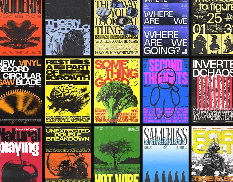 Posters — Vol. V — design work by Aditya